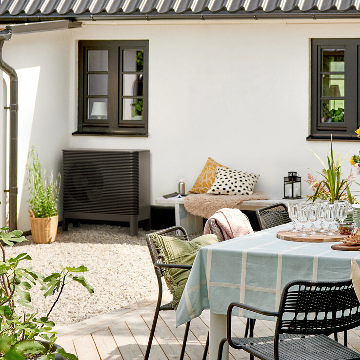 De IKEA en Svea Solar warmtepomp (foto). (Afbeeldingsbron: IKEA)