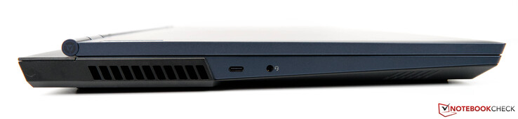 Links: USB-C 3.2 Gen 2, gecombineerde hoofdtelefoon/microfoon-audiopoort