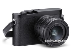 De Leica Q3 Monochrom heeft niet het rode Leica logo (Beeldbron: LeicaRumors)