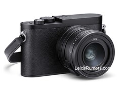De Leica Q3 Monochrom heeft niet het rode Leica logo (Beeldbron: LeicaRumors)