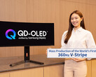 Eerste V-Stripe QD-OLED-monitor met een vernieuwingsfrequentie van 360 Hz. (Afbeeldingsbron: Samsung Display)