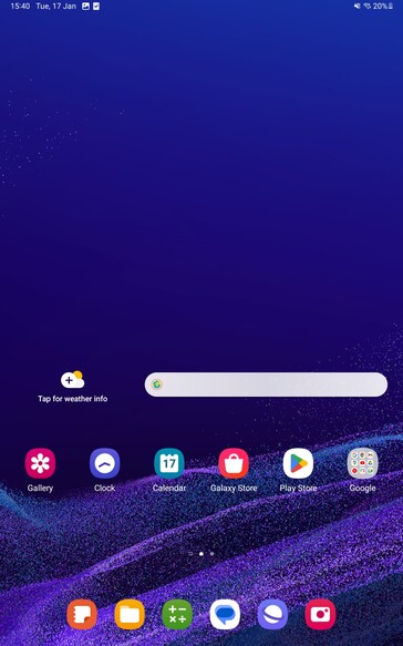 Software van de Samsung Galaxy Tab Active4 Pro