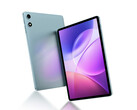 De P35 heeft een 10,1-inch IPS-scherm. Afgebeeld: een promotionele render die de voor- en achterkant van de tablet toont.
