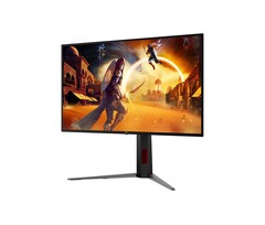 De afbeelding toont het vooraanzicht van de nieuwe gamingmonitor. 
