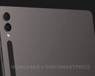 De Galaxy Tab S9 Ultra wordt het evenbeeld van zijn voorganger. (Afbeeldingsbron: @OnLeaks &amp; MySmartPrice)