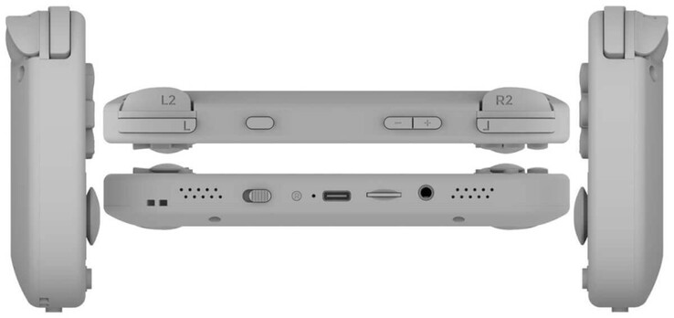 De TrimUI Smart Pro S vanuit verschillende hoeken. (Afbeeldingsbron: Baidu)