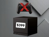 Barebones Valve Steam Machine met prijs van $399 getoond (Afbeeldingsbron: Valve met bewerkingen)