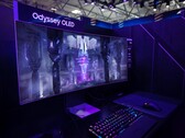 Geef ultrabrede monitoren zoals de Samsung Odyssey G9 OLED de schuld van AMD's nieuwe FreeSync-specificatie-update. (Afbeeldingsbron: Samsung)