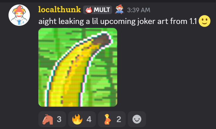 (Afbeeldingsbron: localthunk via Balatro Discord)