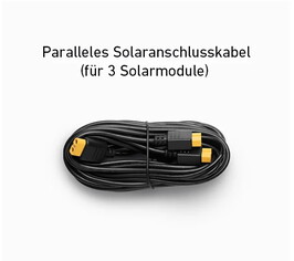 Extra kabel voor parallelle aansluiting van meerdere panelen (max 3) is inbegrepen