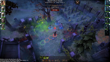 Afbeelding: Een screenshot van de gameplay uit The Necromancer's Tale.