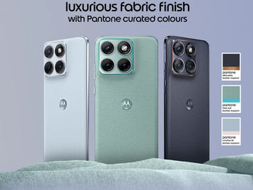 De stoffen afwerking en pantone kleurstellingen van Motorola Edge 70 Fusion