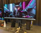 De Gigabyte AORUS MO34WQC is een van de monitoren die volgens de geruchten het nieuwe 34-inch QD-OLED-paneel van Samsung Display zal bevatten. (Afbeeldingsbron: TFTCentral)