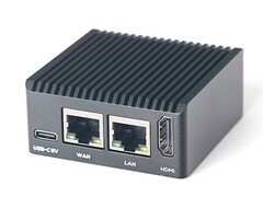 NanoPi R3S-LTS: Nieuwe single-board computer ook met eMMC-opslag. (Afbeeldingsbron: FriendlyElec)