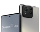 Een render van de Zenfone 11 Ultra. (Bron: evleaks)