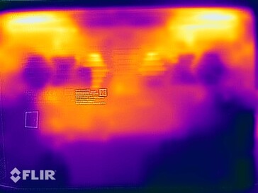 Oppervlaktetemperaturen stresstest (onder)