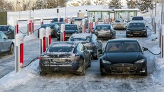 Teslas verliezen een kwart van hun bereik bij koud weer (Afbeelding: Geir Olsen/Motor)