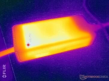 AC-adapter bereikt meer dan 42 C bij zware belastingen