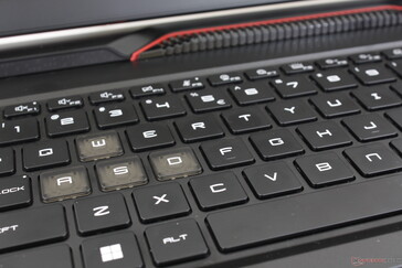 QWERTY-toets feedback is uniform en scherp ondanks de ondiepe beweging