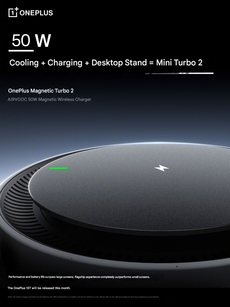 De nieuwe OnePlus Magnetic Turbo 2 50W draadloze oplader