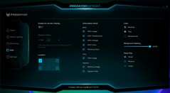 Predator Bifrost - OSD-instellingen