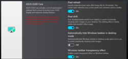 MyAsus: OLED Care - Het activeren van de screensaver wordt aanbevolen door de fabrikant