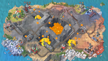 Afbeelding: Een screenshot van de gameplay uit Train Valley 2.