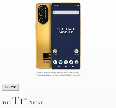 De Trump T1 wordt momenteel aangeboden voor $ 749 op de website van Trump Mobile