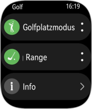 De uitgebreide golfmodus van de Watch Fit 4 Pro