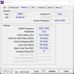 CPU-Z geheugen