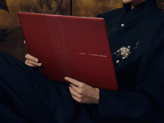 De MateBook Fold in zijn nieuwe Ruihong afwerking. (Afbeeldingsbron: Huawei)