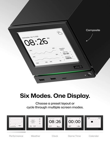 Er is ook een e-ink-variant verkrijgbaar met een batterij van 500 mAh.