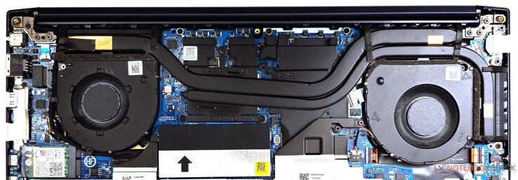 De VivoBook Pro 16 gebruikt een koelsysteem met dubbele ventilator en dubbele hittepijp