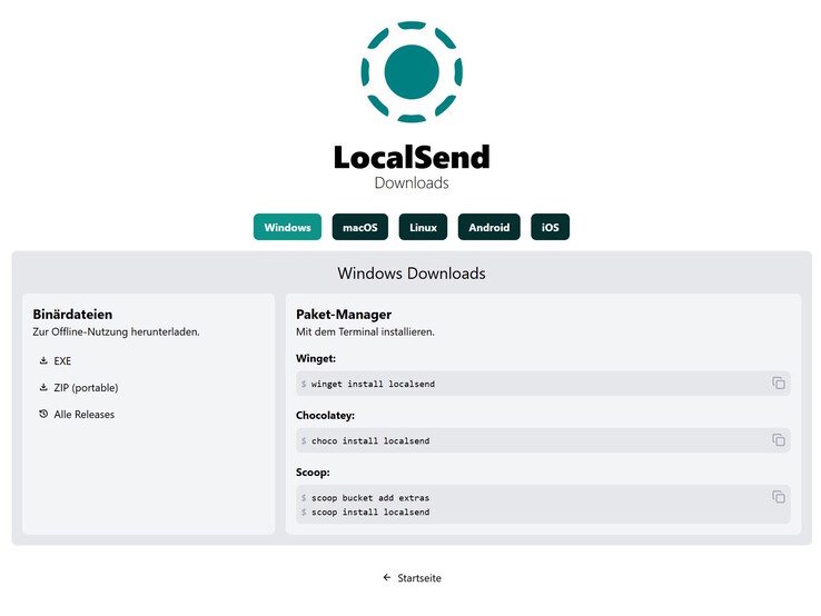Apps voor elk platform (afbeeldingsbron: screenshot website)