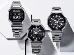 De drie modellen in de nieuwe Casio G-Shock Black Tone volledig metalen serie, op de foto. (Afbeeldingsbron: Casioblog)