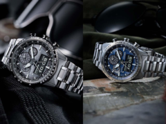 Links hebben we het Citizen Promaster Sky JV2006-55H horloge, en rechts het Citizen Promaster Sky JV2000-51L horloge (afgebeeld). (Afbeelding bron: Chrono24/Citizen)