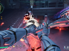 In Deadzone: Rogue vechten spelers door procedureel gegenereerde kamers en grijpen ze elementaire upgrades. Afgebeeld - een ingame screenshot. (Afbeeldingsbron: Steam)