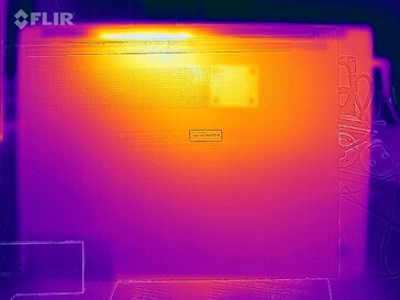 LG Ultra PC 16" met Ryzen 3 5300U - warmteverdeling tijdens stresstest (onder)