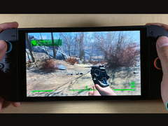 Een screengrab van Fallout 4 op een Nintendo Switch 2