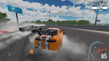 Op de foto: Een gameplay screenshot van First Racer.