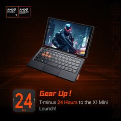 De ONEXPLAYER X1 Mini kan worden gebruikt als een grote gaming-handheld of een mini-laptop. (Afbeeldingsbron: One-Netbook)