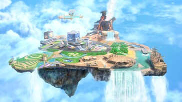 City Trial-gebied getoond in Kirby Air Riders (Afbeelding bron: Nintendo)