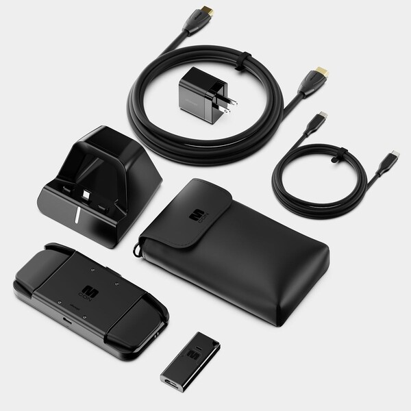 De MCON Controller wordt geleverd met optionele accessoires zoals een dock, een oplader en een HDMI-dongle. (Afbeeldingsbron: Ohsnap)