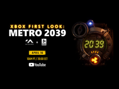 Een poster die de onthullingsdatum van Metro 2039 plaagt