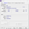 CPU-Z systeeminfo: Moederbord