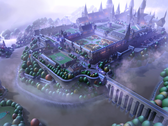Screenshot uit de game Two Point Campus