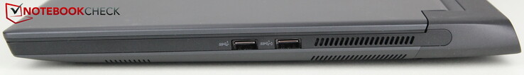 Rechts: 2x USB-A 3.2 Gen 1 (waarvan 1x met Powershare)