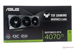 Asus TUF Gaming GeForce RTX 4070 Ti wordt verkocht voor US$850. (Bron: Notebookcheck)