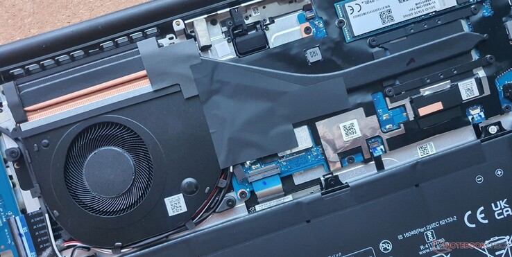 Een heat pipe + middelgrote ventilator koelen de MateBook D 15 uitstekend