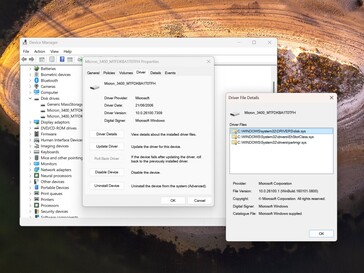 Het standaard Windows stuurprogramma is actief vóór de hack.